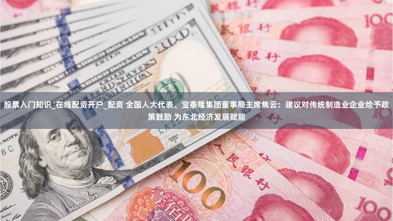 股票入门知识_在线配资开户_配资 全国人大代表、宝泰隆集团董事局主席焦云：建议对传统制造业企业给予政策鼓励 为东北经济发展赋能
