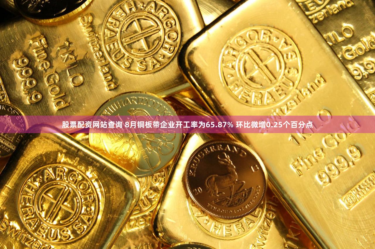 股票配资网站查询 8月铜板带企业开工率为65.87% 环比微增0.25个百分点
