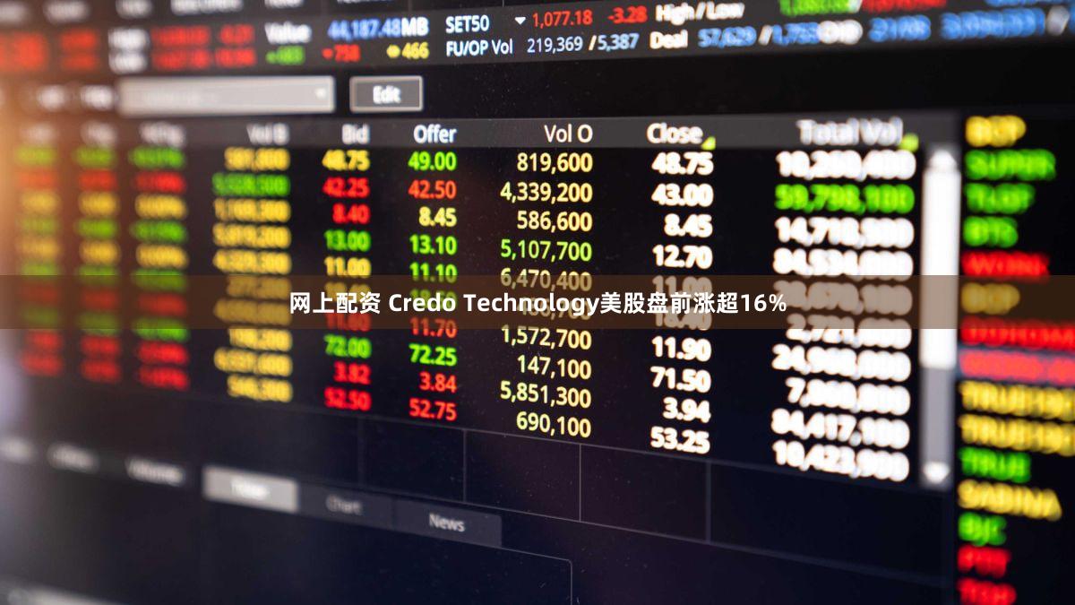 网上配资 Credo Technology美股盘前涨超16%